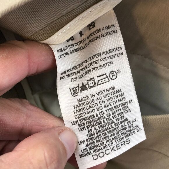 NWT Dockers Mens Pants 36x29 Khaki D4 Chino Straight Leg Workwear Classic Fit - Picture 11 of 16